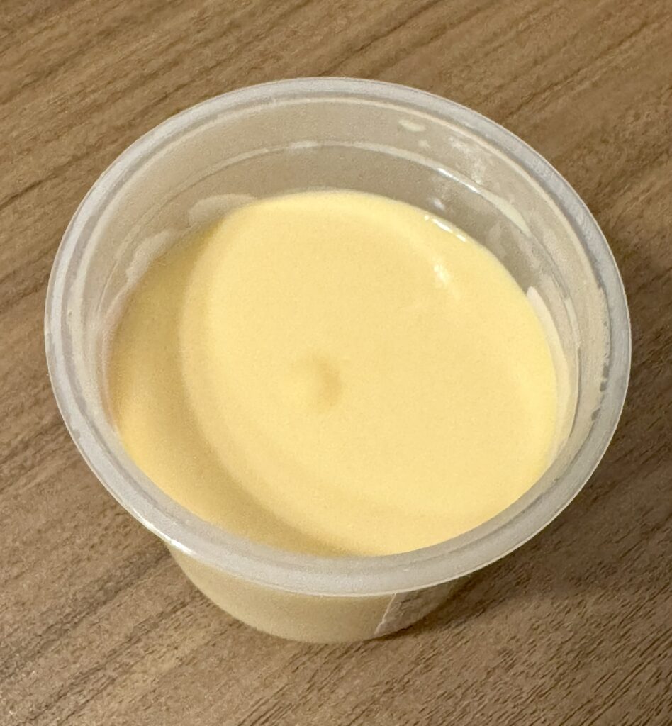 安納芋のプリンの中身の写真