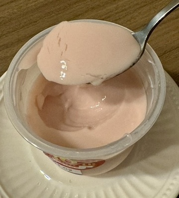 あまおう苺のプリンの中身の写真