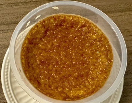 「森永の焼きプリン カフェ・オ・レ」の中身の写真