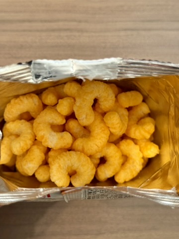 キャラメルコーンみかん味の中身の写真