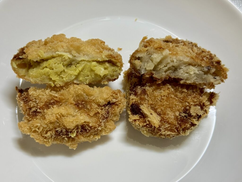 コロッケとカレーコロッケの写真