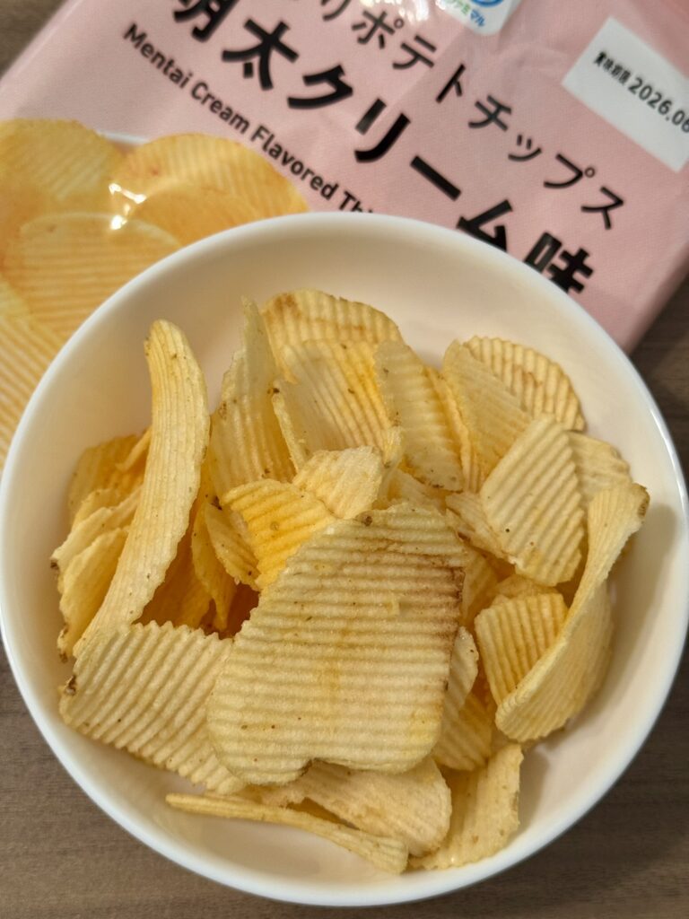 厚切りポテトチップス　明太クリーム味の写真